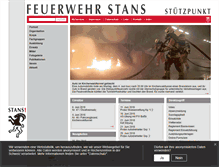 Tablet Screenshot of feuerwehr-stans.ch